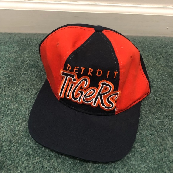 STARTER, Accessories, Vintage Detroit Tigers Snapback Hat Color Block 9